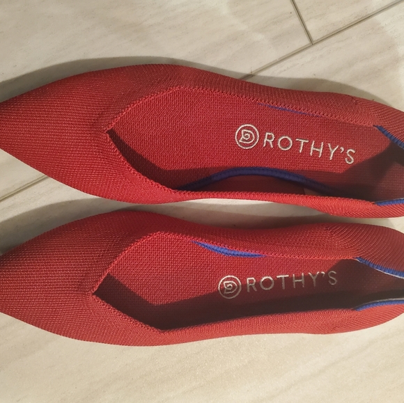 Rothy's The Point in Chili Red Flats - Picture 5 of 5